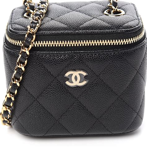 chanel vintage caviar quilted mini vanity bag|The Best Vintage Chanel Bags to Collect Now.